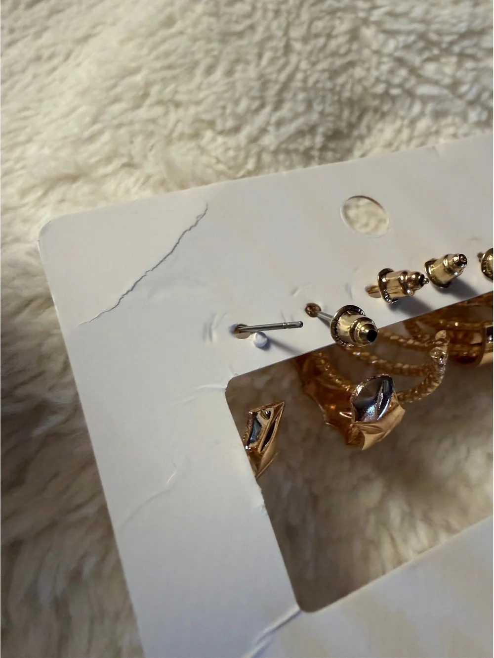 Set of various fashion Rings and earrings silver gold